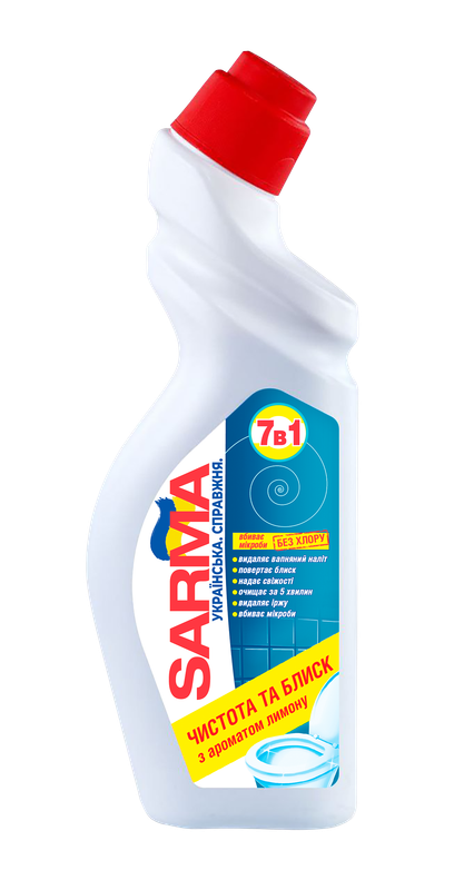 Засіб чистильний для сантехніки SARMA лимон 750 мл